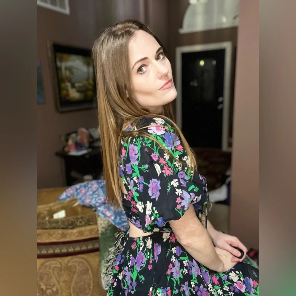 Free People Black and Purple Floral Dress
(Perfect Day Printed Dress) - Picture 12 of 14